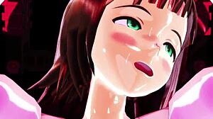 man, this 3d cartoon with haruka is just wild to watch!