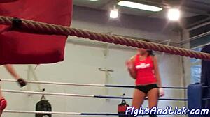 Euro Dykes Wrestle And Lick Pussies