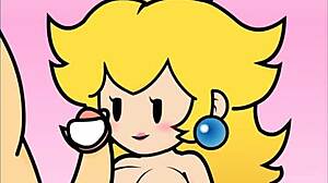 paper peach giving a steamy handjob in peachypop34 animation