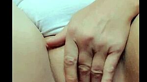 amateur tries a large dildo for anal play