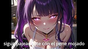 Shogun Raiden Part 2: Femdom JOI and CEI in Español Anime