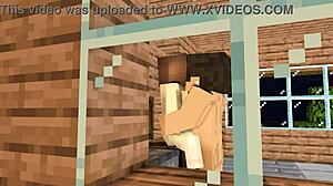 my crush invited me over for after-school fun in minecraft animation