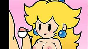 paper peach giving a steamy handjob in peachypop34 animation