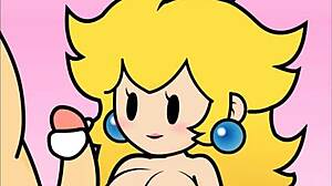 paper peach giving a steamy handjob in peachypop34 animation