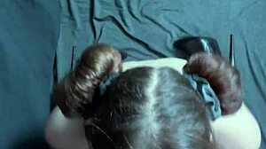 Goth Girlfriend Gets Massive Facial