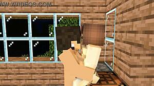 my crush invited me over for after-school fun in minecraft animation