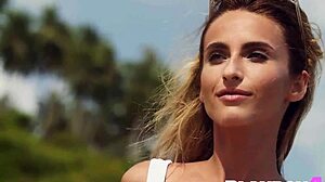 Stunning Blonde Milf Cara Mell Reveals Sexy Curves in Steamy Outdoor Posing with Naked Body