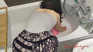 silly step-mom constantly gets stuck around the house