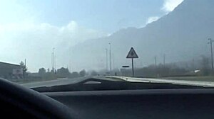 She masturbates in the car before the horny old man fucks her