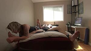 i bound gwen and teased her until she sucked me.