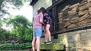 fucking fat bbw in abandoned barnyard outdoors!