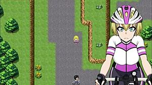 blonde flashes big tits sucking cock on street bike