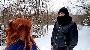 i showed bare breasts to passerby in winter park and teased his cock with juicy lips