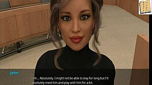 sexy blonde cheerleader has office fun with brunette