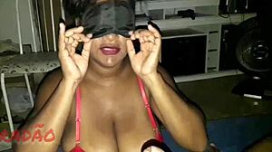 Ebony Latina Deepthroat In Lingerie