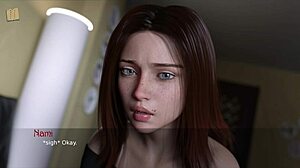 blonde teen with big tits and ass in erotic game