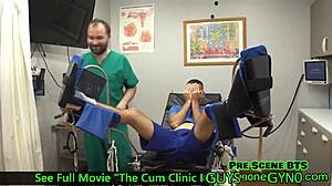 Ever seen a naked doctor jerk a restrained cock at cum clinic?