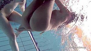 Katrin Privsem and Lucy Gurchenko swim nude