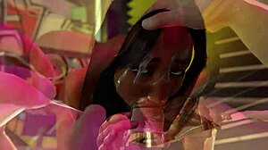 busty 3d brunette teen with big tits teases and fucks in VR porn