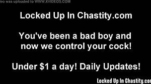Naughty boys like you need to be locked up in chastity