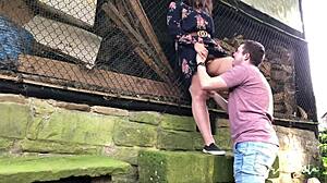 fucking fat bbw in abandoned barnyard outdoors!