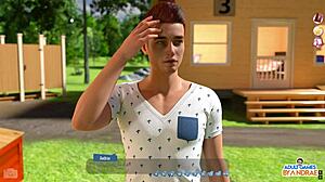 Violet gets made to cum by clapping in episode 22 of helping the hotties