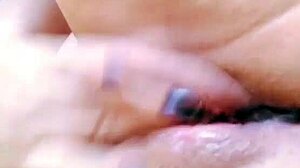 Teen enjoys relaxing webcam massage session