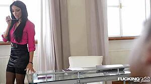 Fucking his boss anissa kate makes black stud blow cum on her nerdy glasses