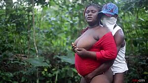 Arab boy fucked the kings wife outdoor with big cock and orgasm