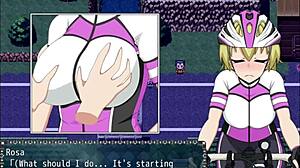 blonde flashes big tits sucking cock on street bike