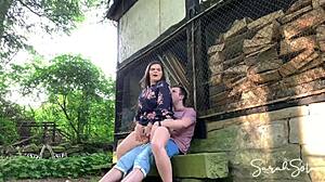 fucking fat bbw in abandoned barnyard outdoors!