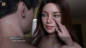 blonde teen with big tits and ass in erotic game