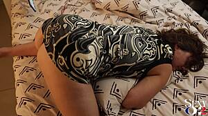 french amateur slut in lingerie gets doggystyle fuck