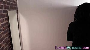 tattooed brunette domina laughs at humiliated neighbor