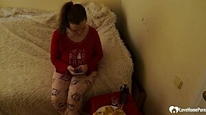 Hot Stepdaughter Loves Pleasuring Herself With A Dildo