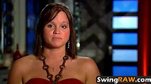 Wild Gangbang Orgy In Playboy Mansion's Red Room!