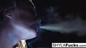 Oh, Shyla's Smoking Fetish Is So Hot!