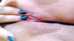 Teen enjoys relaxing webcam massage session