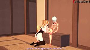 leonardo da vinci sucking and fucking in azur lane fantasy