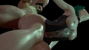 Hey, Check Out This Hot Girl With Green Hair Getting Fucked From Behind In 3D Porn