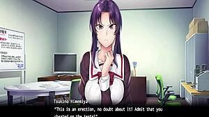 in saimin gakushu secret desire ep2, getting a blowjob in this anime hentai