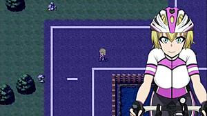 blonde flashes big tits sucking cock on street bike