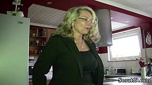 deutsche milf with huge tits gets banged by her neighbor