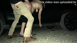 Watch this pregnant wife get creampied outdoors?