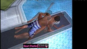 taken at the public swimming pool jumping board