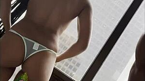 Stepsister gets face fucked and pussy licked on family road trip