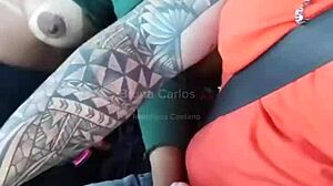 I enjoyed a ride with a beautiful blonde in the car