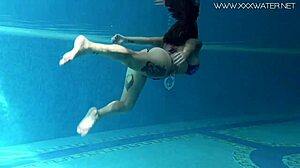 Canadian Milf Heidi Van Horny Teases with Juicy Solo Pool Play