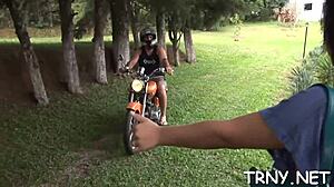 hey, check out this shemale blowjob action