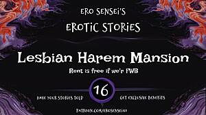 Lesbian harem mansion: Achieve orgasm with erotic audio!